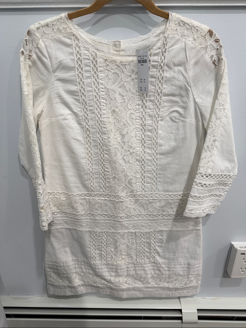 Abercrombie & Fitch White Lace Mini Dress